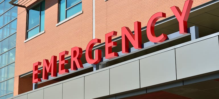 emergency center signage.