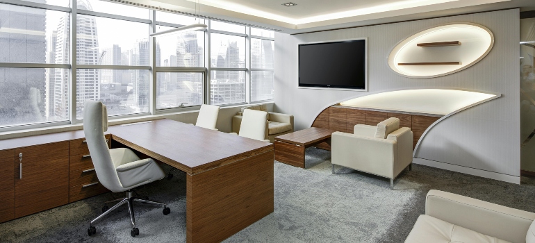 Work space with essential furniture for your new office