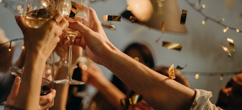 people celebrating 