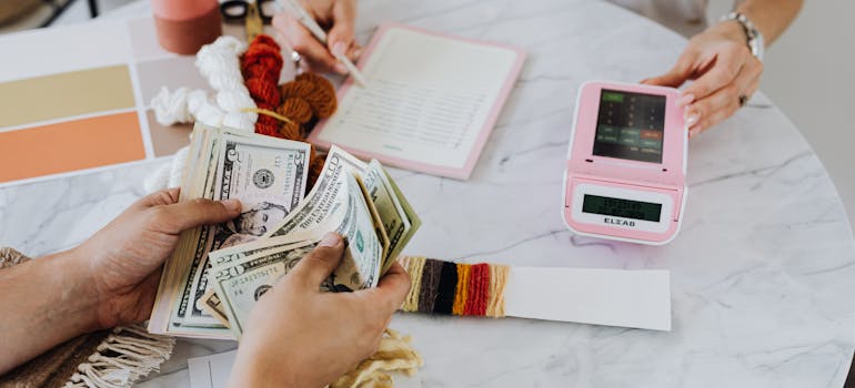 two people planning your overseas golden years with a financial advisor