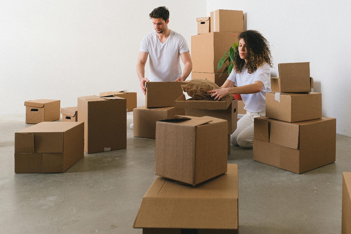 a couple packing right for an international move