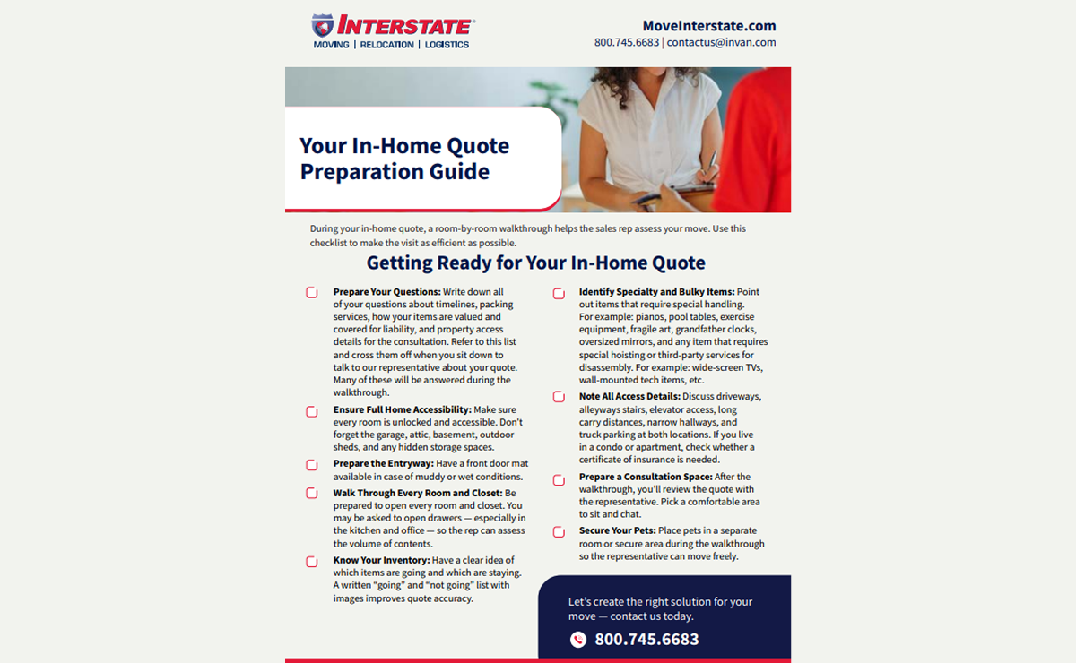 In-Person Quote Preparation Guide