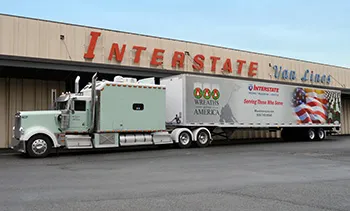 Wreaths Across America Truck Blue Sky