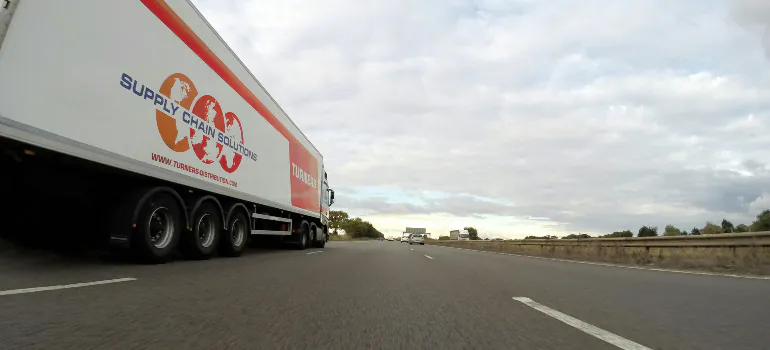 truck on the road