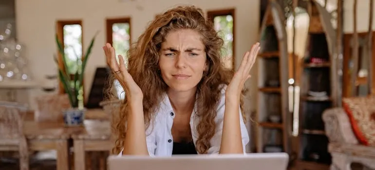 Woman Showing Frustrations on Her Face